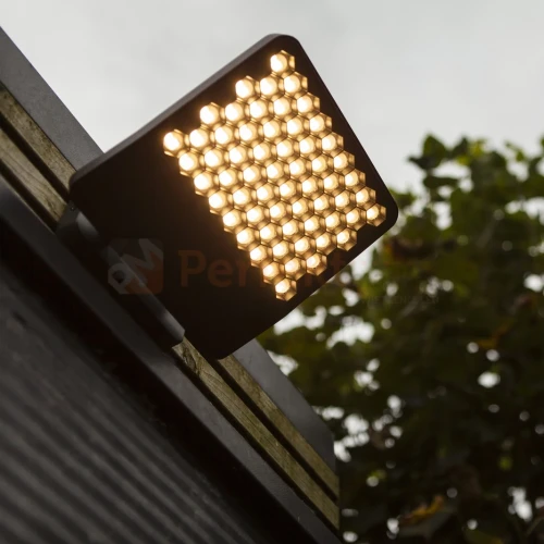 Nowoczesna oprawa ścienna zewnętrzna Lutec Atlantis 24W ciemna szara 3000K 2 perfektmarket.webp