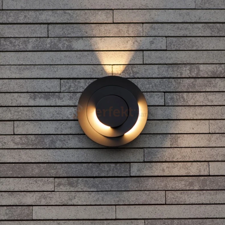 oprawa ścienna zewnętrzna elewacyjna okrągła MOOV Lutec IP54 ciemnoszara 3000K 4 perfektmarket.webp