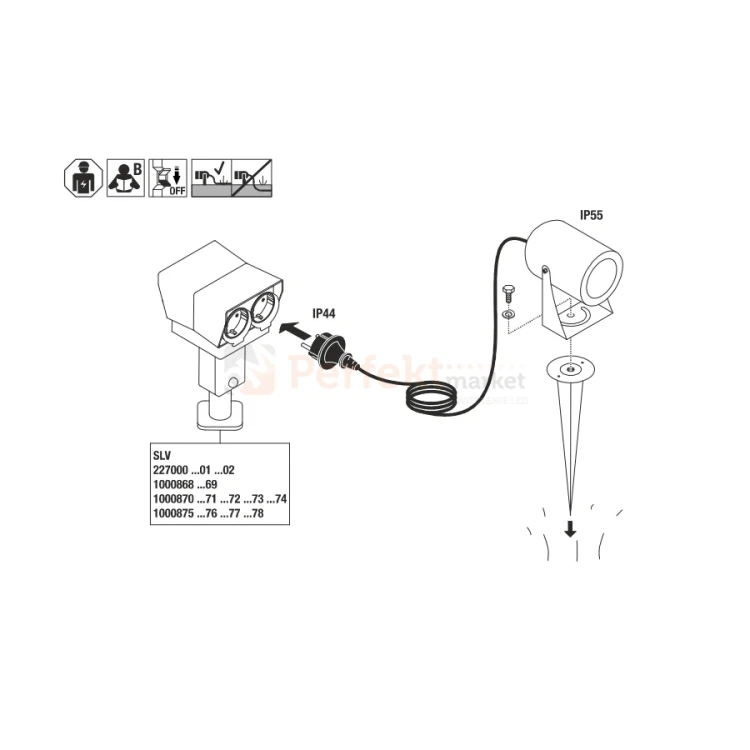 SLV LED SPIKE montaż.webp