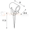 SLV LED SPIKE wymiary perfektmarket.webp