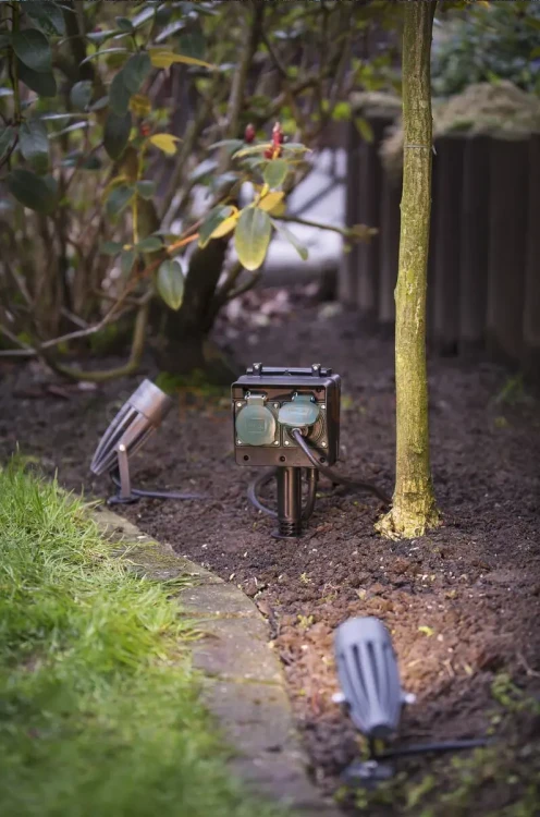 Lampa zewnętrzna wbijana reflektor LED SYNA SLV 8.6W 3000K IP55 antracyt 2 perfektmarket.webp