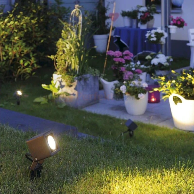 Lampa zewnętrzna wbijana reflektor LED NAUTILUS SLV 9W 3000K IP55 antracyt wymiary perfektmarket.webp