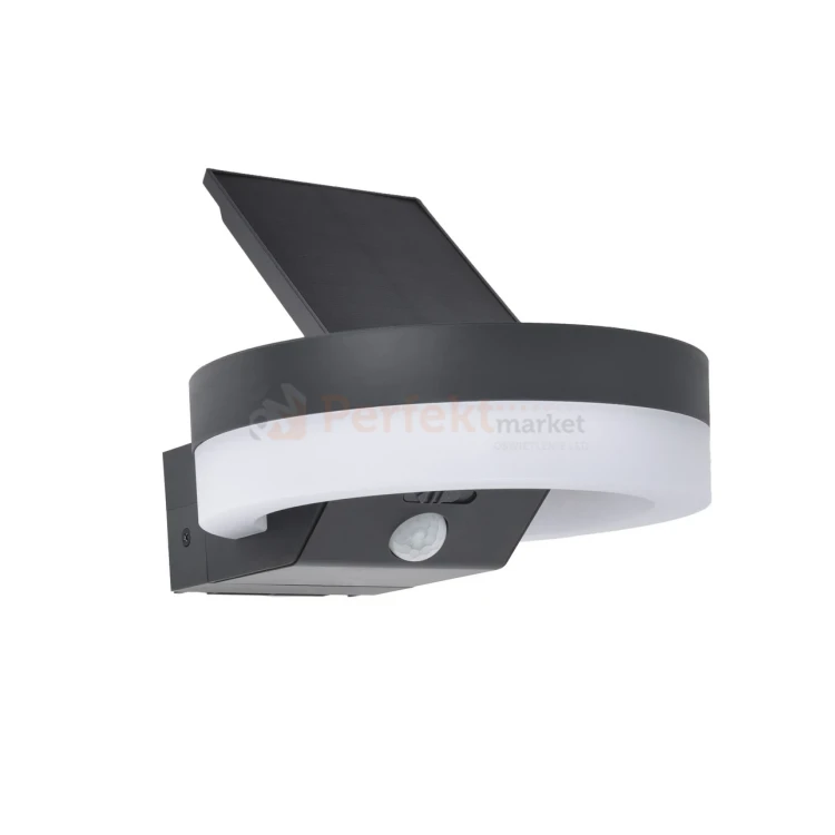 RUNDA ścienna lampa solarna z czujnikiem ruchu IP54 3000K Lutec 4 perfektmarket.webp