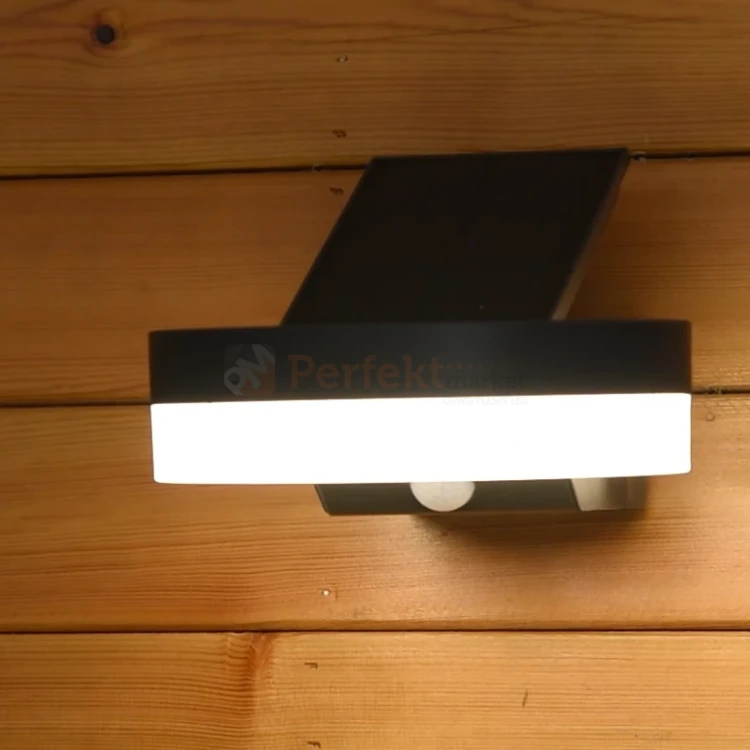 RUNDA ścienna lampa solarna z czujnikiem ruchu IP54 3000K Lutec 9 perfektmarket.webp