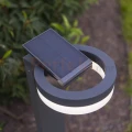 RUND Astojąca lampa solarna z wymiennym akumulatorem z czujnikiem ruchu IP54 3000K Lutec 1 perfektmarket.webp