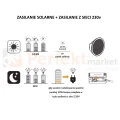 kinkiet ścienny solarny LED BELKA z wymiennym akumulatorem 3000K Lutec IP54 metody zasilania perfektmarket.webp