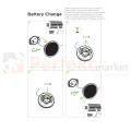 kinkiet ścienny solarny LED BELKA z wymiennym akumulatorem 3000K Lutec IP54 wymiana baterii perfektmarket.webp