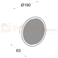 kinkiet ścienny solarny LED BELKA z wymiennym akumulatorem 3000K Lutec IP54 wymiary perfektmarket.webp