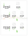 lampa solarna LED kinkiet WINGS Lutec IP54 5000K z czujnikiem tryby pracy perfektmarket.webp
