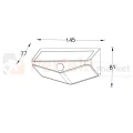 lampa solarna LED kinkiet WINGS Lutec IP54 5000K z czujnikiem wymiary perfektmarket.webp