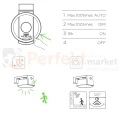 MOON lampa solarna kinkiet LED z czujnikiem ruchu Lutec 6906001118 funkcje perfektmarket.webp