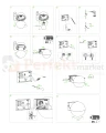 LOOMA lampa ścienna kinkiet zewnętrzna biała kula ciemny szary E27 15cm IP54 Lutec montaż perfektmarket.webp