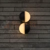 LOOMA lampa ścienna kinkiet zewnętrzna podwójna biała kula ciemny szary 2xE27 10cm IP54 Lutec 4 perfektmarket.webp