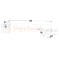 Nowoczesny kinkiet MAGNET 9W LED CCT 1xGU10 regulowany biały ML1128 prawy wymiar perfektmarket.webp