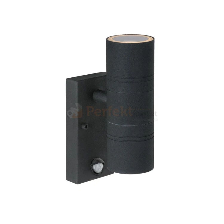 ARNE LED kinkiet ścienny zewnętrzny z czujnikiem ruchu czarny GU10 IP44 perfektmarket.webp