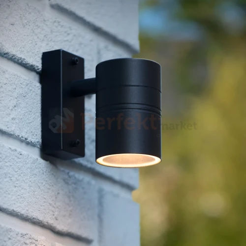 ARNE LED kinkiet ścienny zewnętrzny świecący do dołu czarny GU10 IP44 LUCIDE 1 perfektmarket.webp