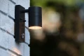 ARNE LED kinkiet ścienny zewnętrzny z czujnikiem ruchu PIR świecący do dołu czarny GU10 IP44 LUCIDE 2 perfektmarket.webp