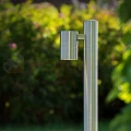 Lampa zewnętrzna stojąca słupek ogrodowy ARNE LED GU10 2700K 5W IP44 srebrny 3 perfektmarket.webp