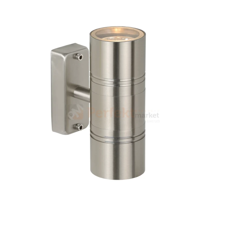 ARNE LED kinkiet ścienny zewnętrzny srebrny 2xGU10 IP44 perfektmarket.webp