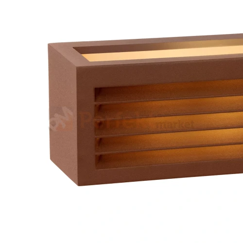 DIMO kinkiet ścienny zewnętrzny rdzawy brąz 1xE27 IP54 1 perfektmarket.webp