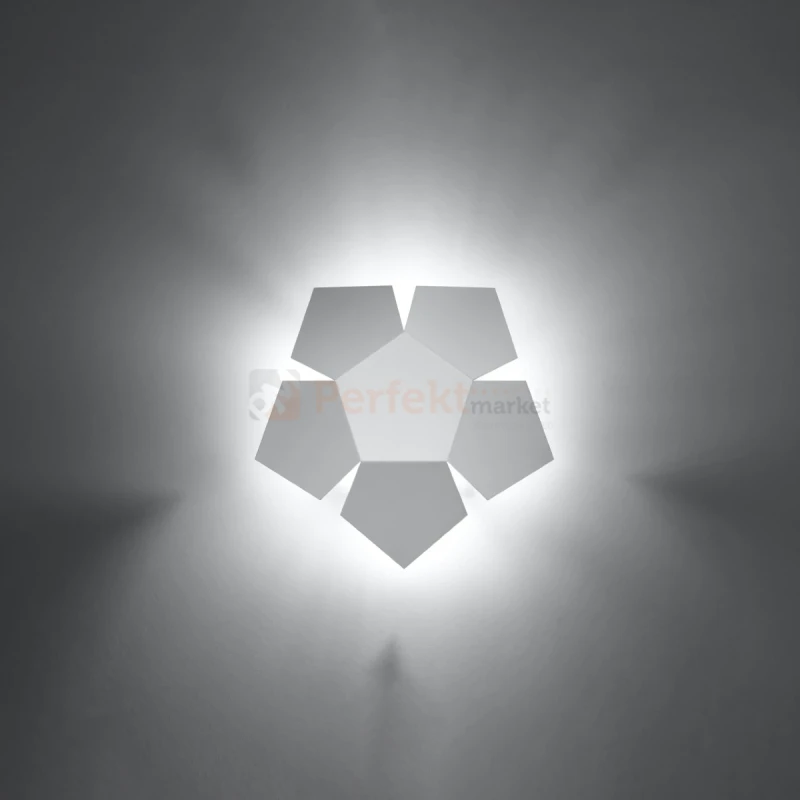 lampa_ścienna kinkiet biały biała nowoczesna minimalizm perfektmarket design lampa ścienna kinkiet LED penta perfektmarket SL.0422 sklep wymiary rozmiar