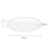 Plafon LED panel ze ściemniaczem Siena ML3703 750 mm 80W Milagro biały wymiary perfektmarket.webp