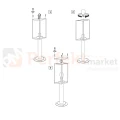 lampa zewnętrzna klasyczna Malmo IP441xE27 czarna montaż Perfekt Market.webp