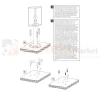 lampa zewnętrzna klasyczna Malmo IP441xE27 czarna montaż 1 Perfekt Market.webp