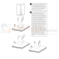 lampa zewnętrzna klasyczna Malmo IP441xE27 czarna montaż 1 Perfekt Market.webp