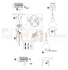 Lampa wisząca zewnętrzna Arne  z kloszem czarna GOLDLux 311924 montaż perfektmarket.webp