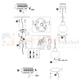 Lampa wisząca zewnętrzna Arne  z kloszem czarna GOLDLux 311924 montaż perfektmarket.webp