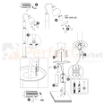 Lampa stojąca zewnętrzna Arne z kloszem czarna GOLDLux 311931  montaż perfektmarket.webp