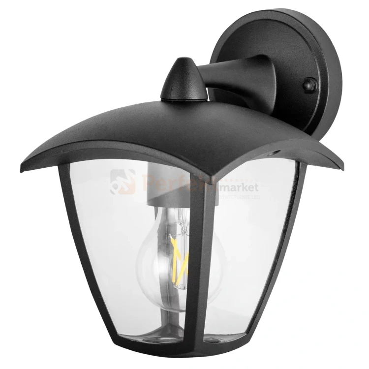 lampa zewnętrzna klasyczna kinkiet IGMA IP44 czarna 1 perfektmarket.webp