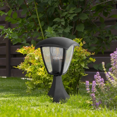 lampa zewnętrzna klasyczna stojąca IGMA 29,5cm IP44 czarna 1 perfektmarket.webp