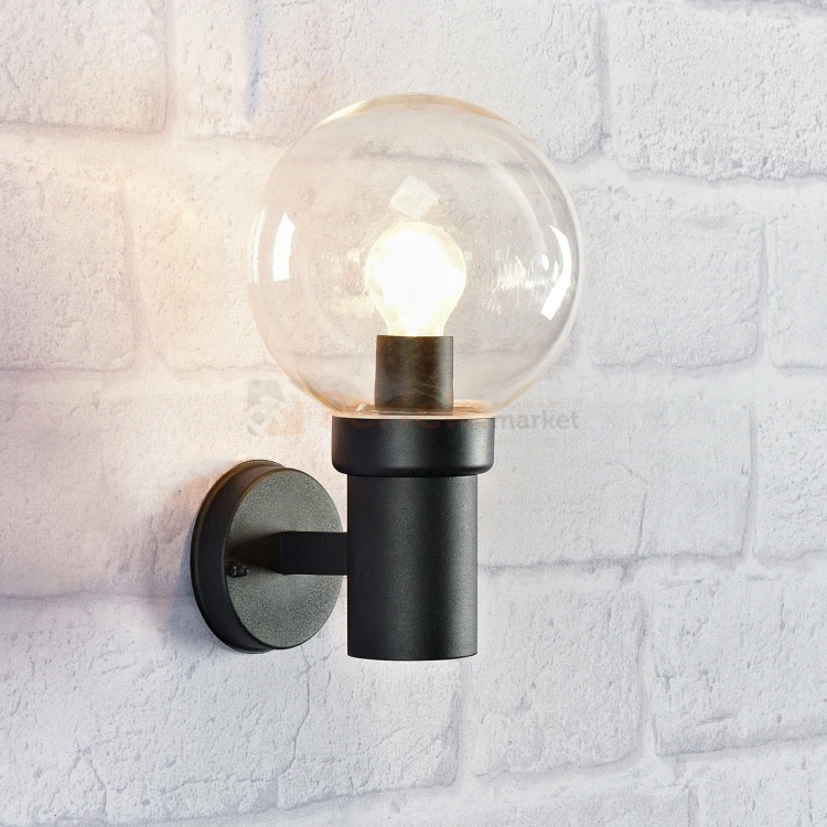 Lampa ścienna elewacyjna zewnętrzna kinkiet Caris IP44 Markslojd 106922 czarny aranż perfektmrket.webp