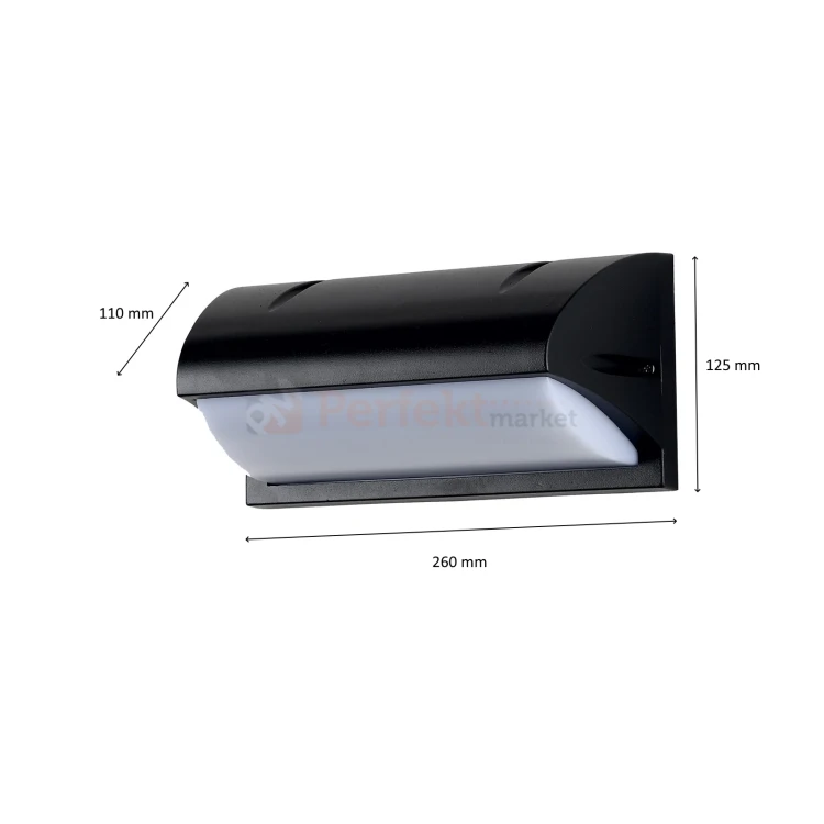 ProVero TAURUS oprawa elewacyjna nad drzwi kinkiet czarny wymienne źródło światła perfektmarket.webp