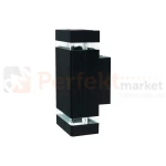 Kinkiet zewnętrzny ścienny elewacyjny VELA czarny 2xGU10 IP54 perfektmarket.webp