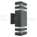 Kinkiet zewnętrzny ścienny elewacyjny VELA XL czarny 2xGU10 IP54 perfektmarket.webp