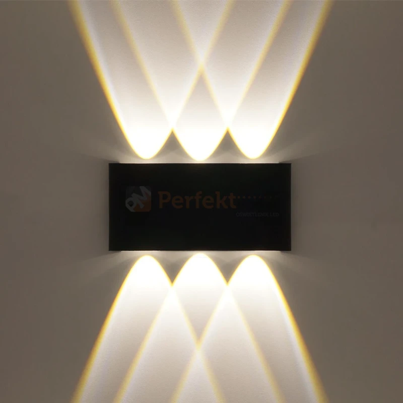 Kinkiet ścienny zewnętrzny LED PICTO 6x1W IP54 czarny wymiary perfektmarket.webp