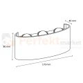 Kinkiet ścienny zewnętrzny LED PICTO 6x1W IP54 czarny wymiary perfektmarket.webp