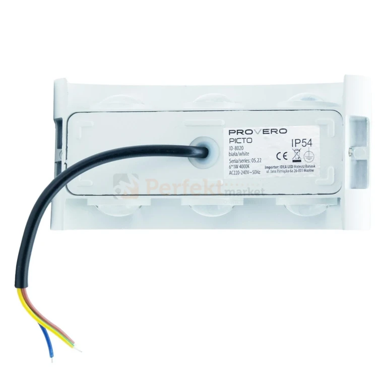 Kinkiet ścienny zewnętrzny LED PICTO 6x1W IP54 biały 4 perfektmarket.webp