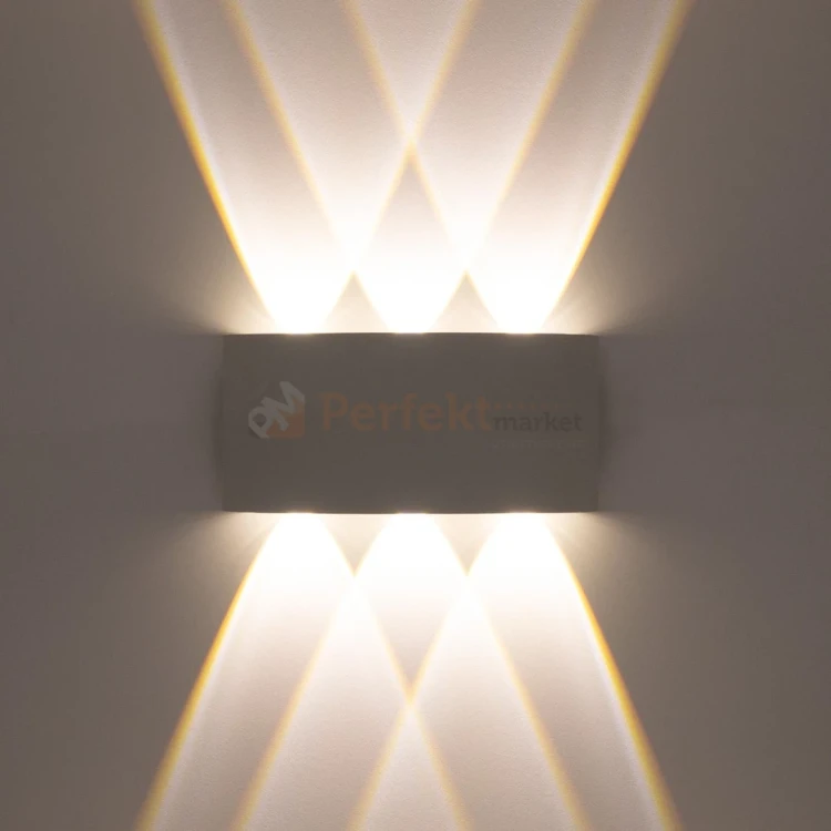Kinkiet ścienny zewnętrzny LED PICTO 6x1W IP54 biały perfektmarket.webp