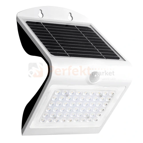 Lampka solarna na elewację nad drzwi Butterfly biała 3.2W 400lm 3.7V EKO8824 perfektmarket.webp
