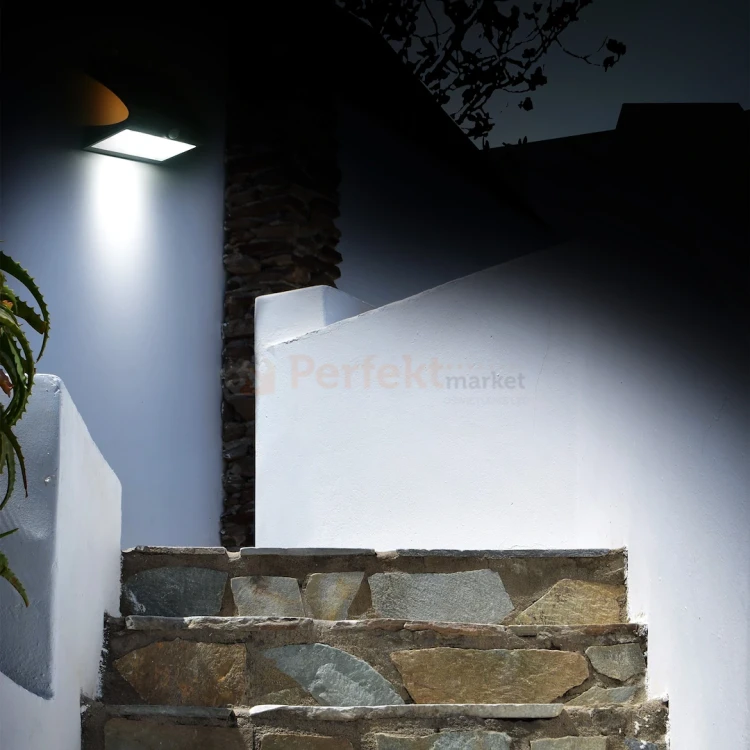 Lampa solarna na elewację nad drzwi Butterfly biała 6.8W 400lm 3.7V EKO3881 7 perfektmarket.webp