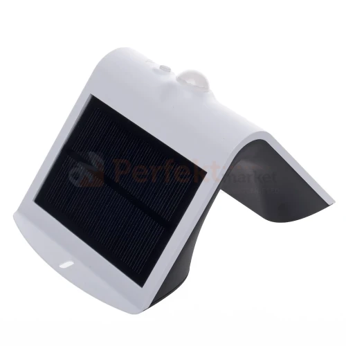 Lampa solarna kinkiet LED z czujnikiem Butterfly biały 1,5W EKO8817 1 perfektmarket.webp