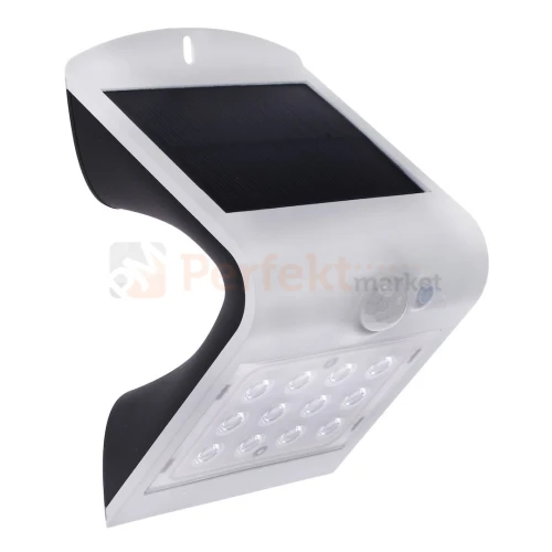 Lampa solarna kinkiet LED z czujnikiem Butterfly biały 1,5W EKO8817 4 perfektmarket.webp
