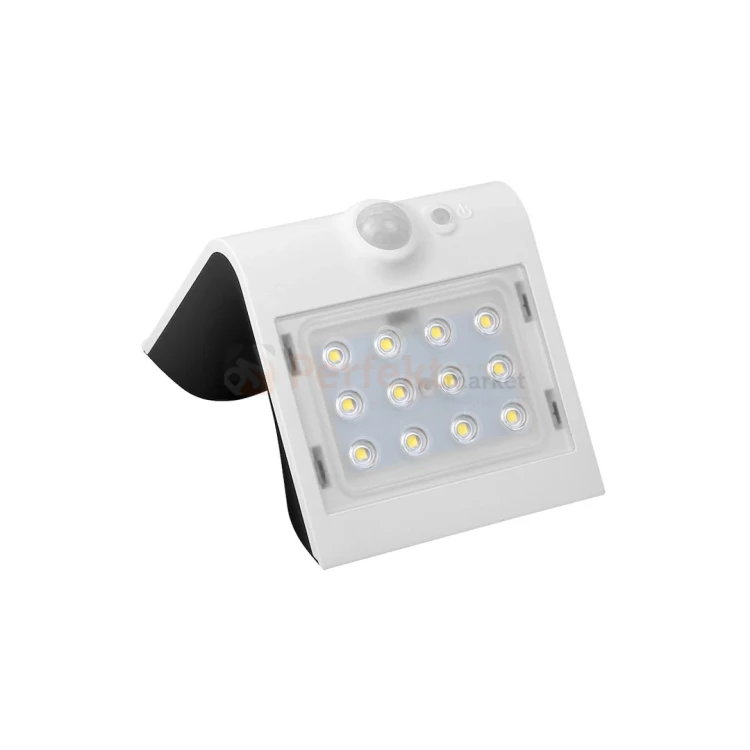Lampa solarna kinkiet LED z czujnikiem Butterfly biały 1,5W EKO8817 perfektmarket.webp