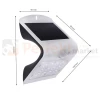 Lampa solarna kinkiet LED z czujnikiem Butterfly biały 1,5W EKO8817 wymiar perfektmarket.webp