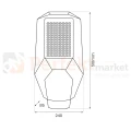 Latarnia solarna LED sterowanie z pilota Kobra 200W 30W 6V 20000mAh 6500K 7 perfektmarket.webp