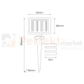 girlanda dekoracyjna solarna LED 150 LED IP44 perfektmarket wymiar